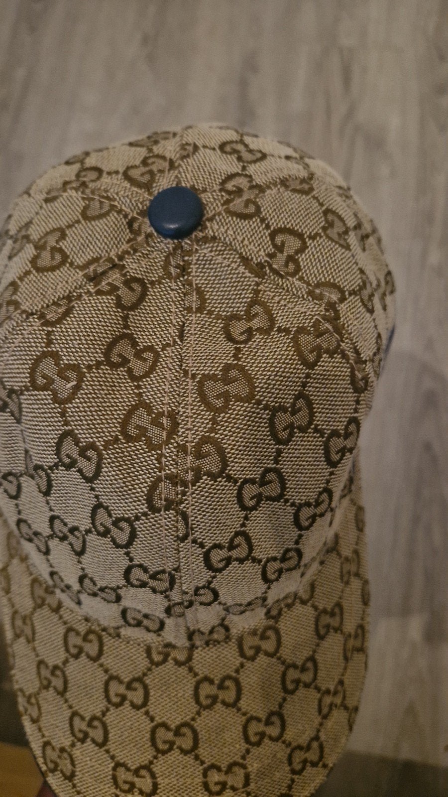 Gucci pet met GG-monogram en streepdetails, Gucci, Ophalen of Verzenden, Gedragen, Pet