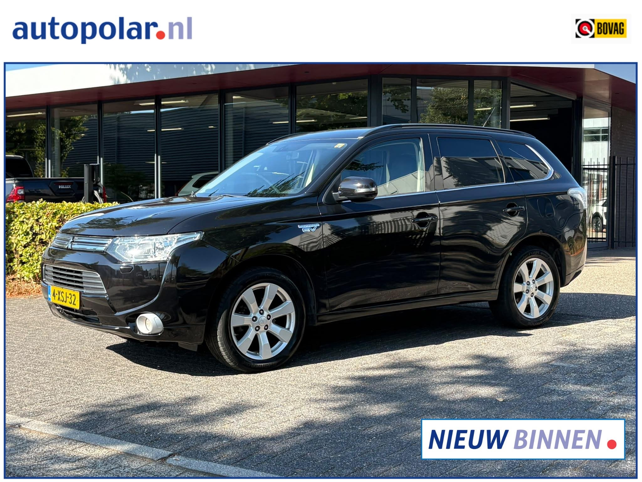 Mitsubishi Outlander 2.0 PHEV Executive Edition Trekhaak/Cam, Auto's, Mitsubishi, 4 cilinders, Met garantie (alle), Leder en Stof