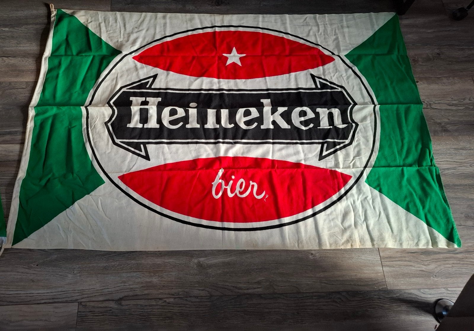 vintage Heineken vlag, Ophalen of Verzenden, Zo goed als nieuw, Heineken