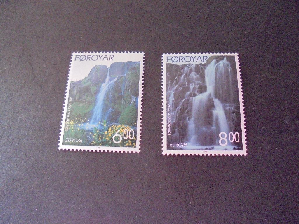 Faroer Mi:354/355 postfris, Verzenden, Denemarken, Postfris