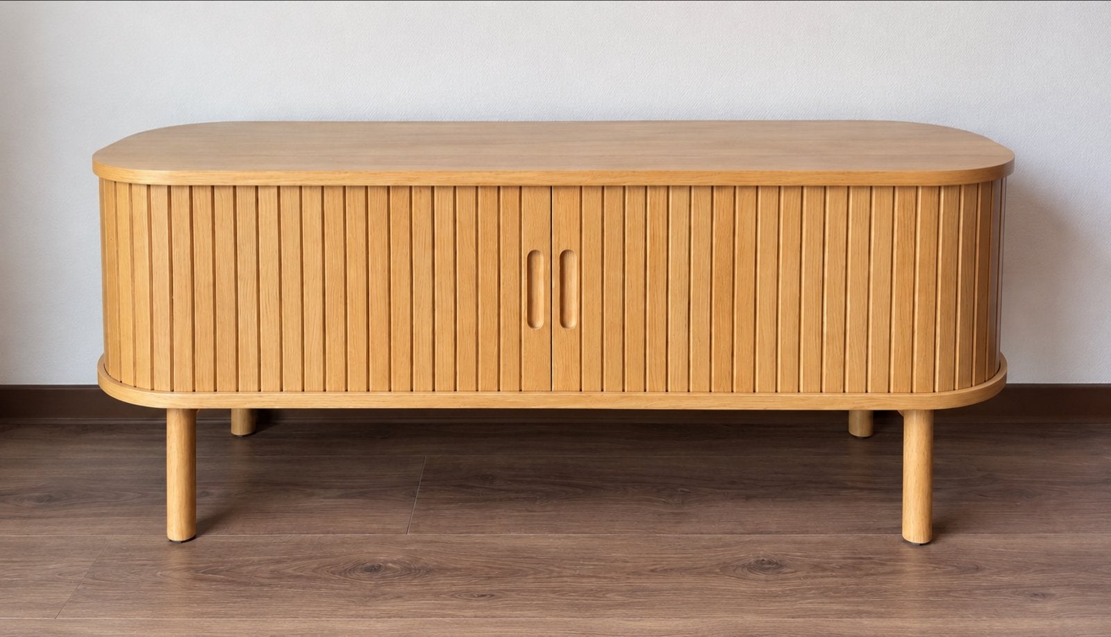 TV-meubel JYSK 120cm breed met lichte beschadiging, Ophalen, Gebruikt, 100 tot 150 cm