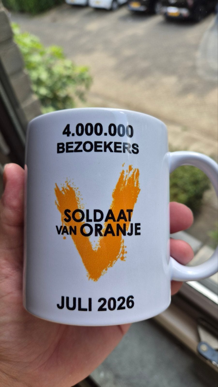 Soldaat van Oranje musical - laatste mok, Verzenden, Nieuw, Glas of Glazen, Overige merken