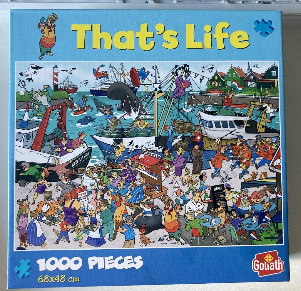 That's Life puzzel 1000 - eenmalig gelegd -diverse varianten, Ophalen of Verzenden, 500 t/m 1500 stukjes, Zo goed als nieuw