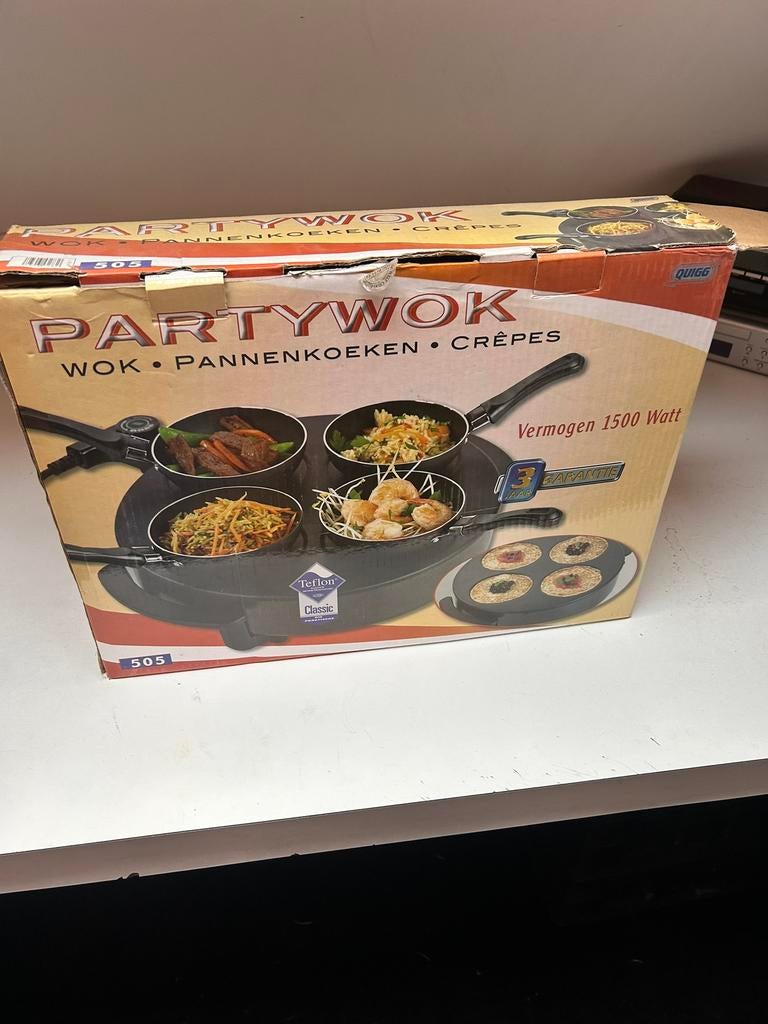Gourmet Party wok, Ophalen, Zo goed als nieuw, 4 t/m 7 personen