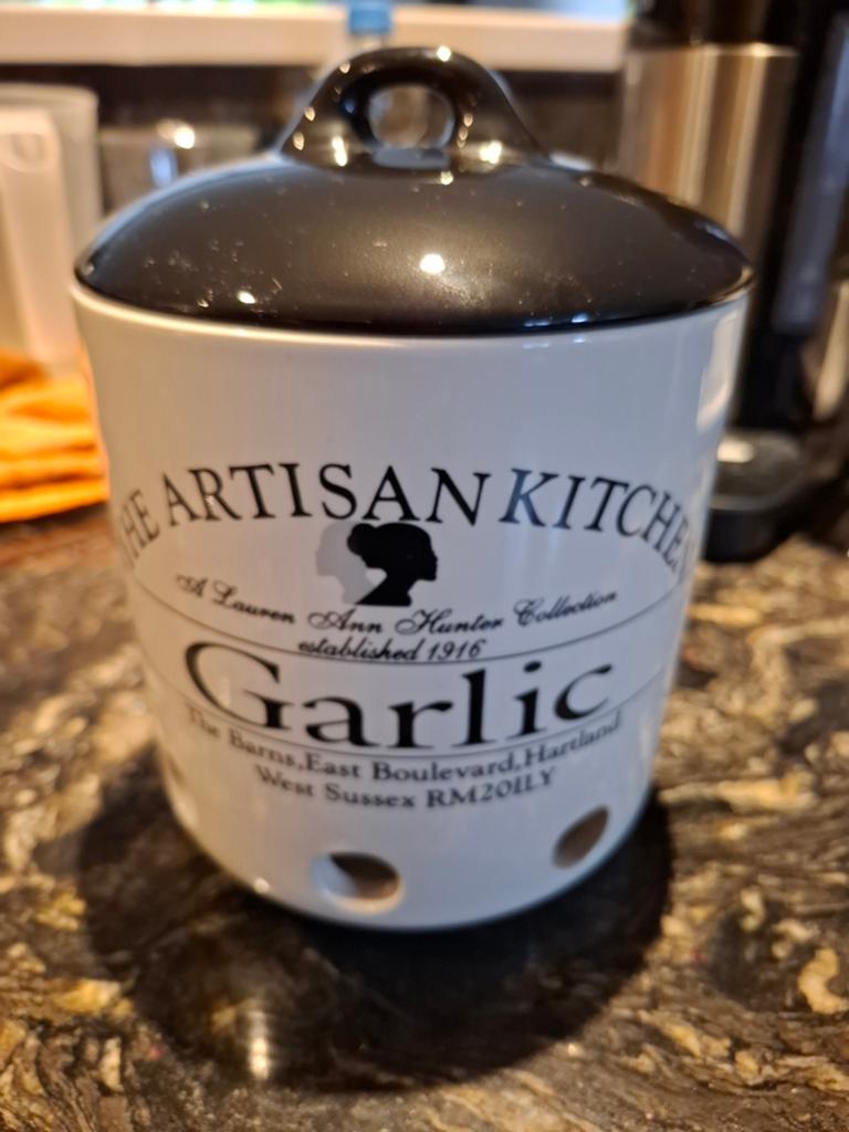 knoflookpot - The Artisan Kitchen, Ophalen, Gebruikt, Voorraadpot, Steen/keramiek