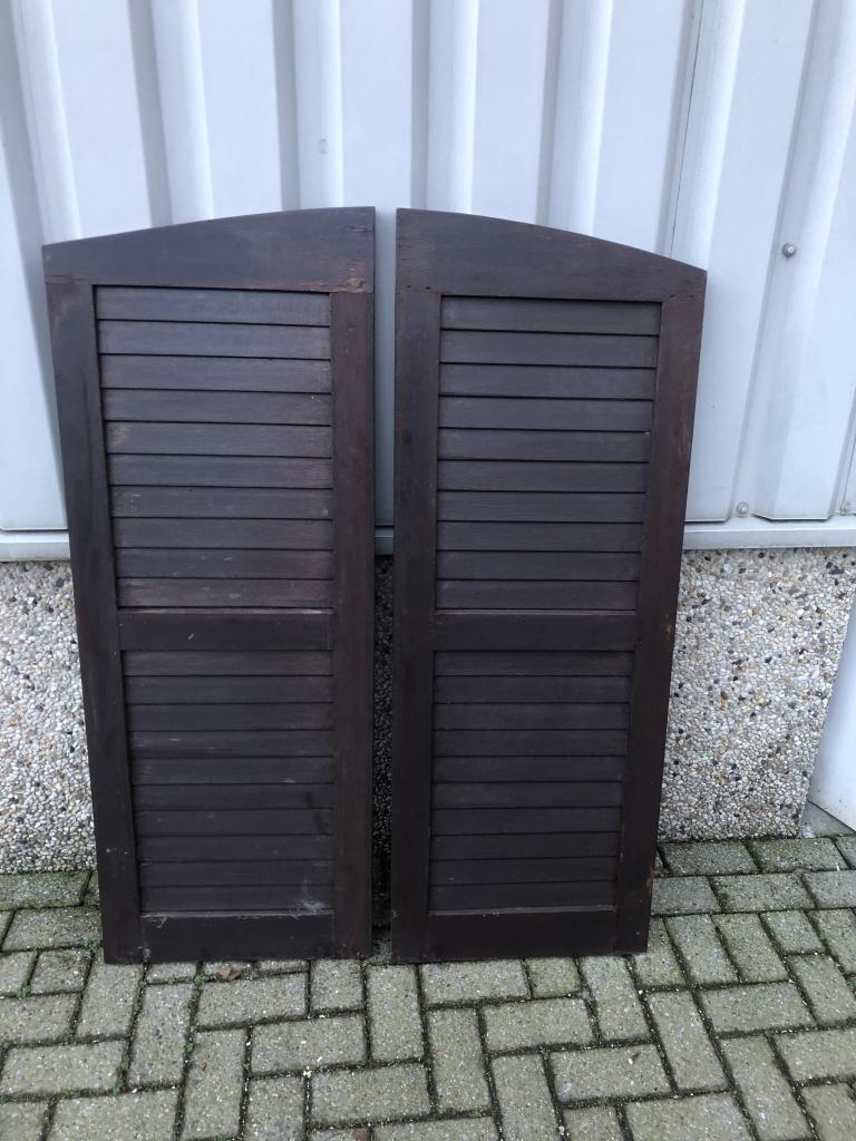 12 stuks getoogde meranti raamluiken, Doe-het-zelf en Verbouw, La belle porte, Jurgen.hoogenboezem@gmail.com, Minder dan 80 cm