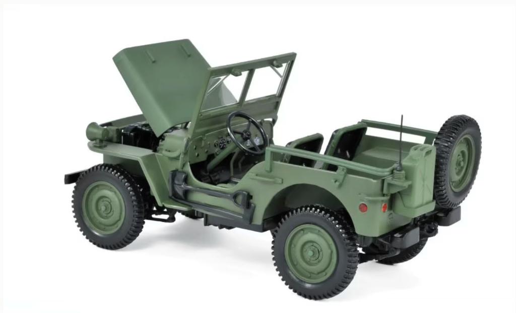 Jeep willy 1942 Leger groen schaal 1/18 NOREV ref: 189013, Hobby en Vrije tijd, Modelauto's | 1:18, Verzenden, Nieuw, Auto, Norev