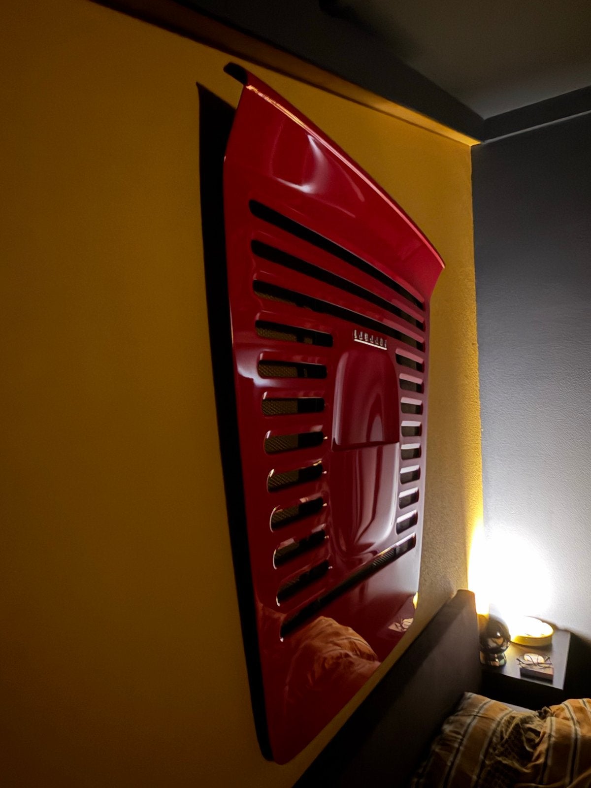 Originele Ferrari F355 motorkap als decoratie of Auto, Gebruikt, Ophalen of Verzenden, Rood, Metaal