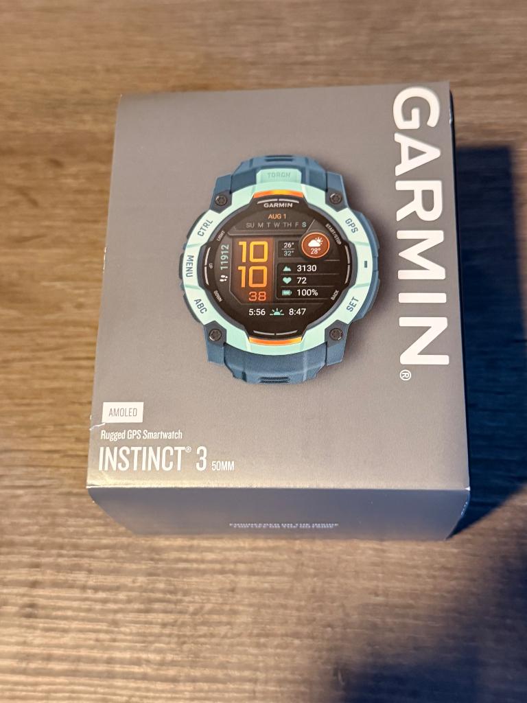 Garmin Instinct 3 50 mm, Ophalen, GARMIN, Zwart, Zo goed als nieuw