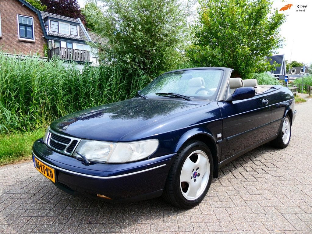 Saab 900 Cabrio 2.5 V6 SE 170pk Automaat Clima Leder Keurige, Auto's, Gebruikt, Cabriolet, 2498 cc, Leder