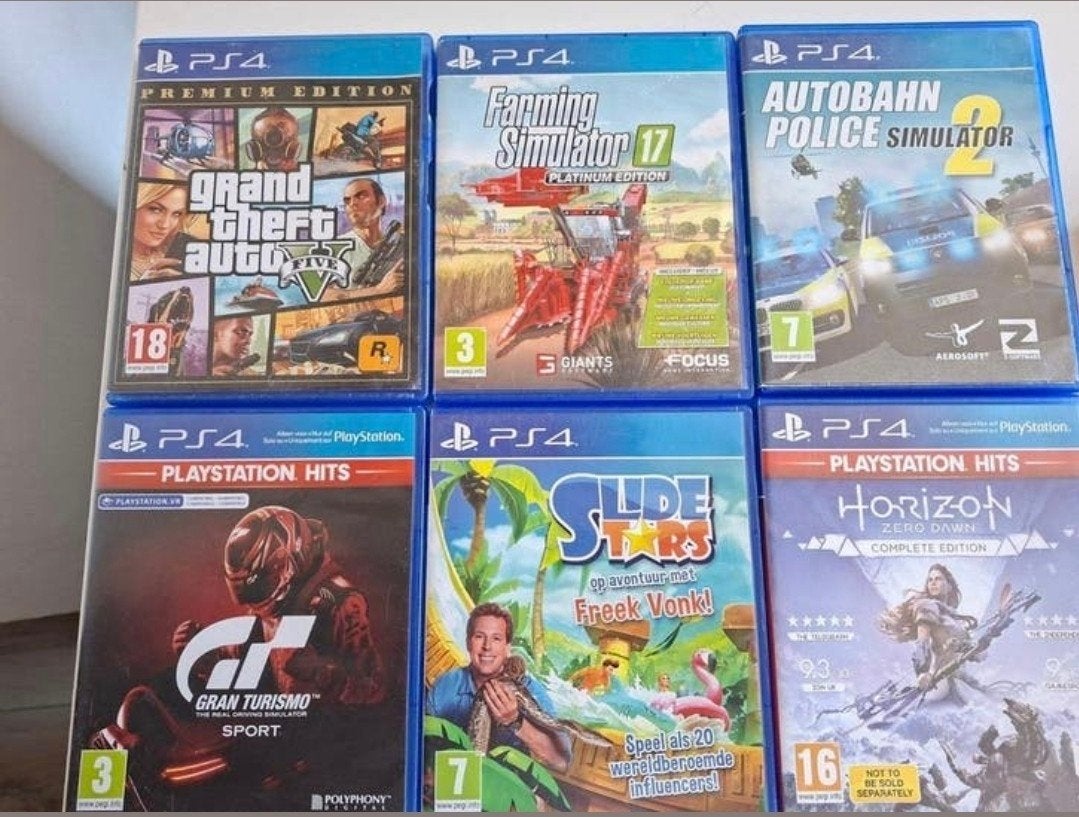 6 ps4 spellen, Overige genres, Ophalen of Verzenden, Zo goed als nieuw, Eén computer