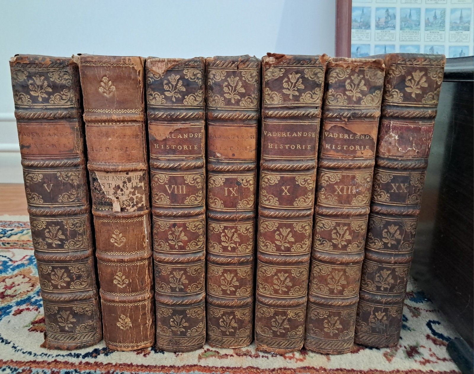 Vaderlandsche historie boeken van Isaak Tirion 1752, Ophalen of Verzenden, Isaak tirion