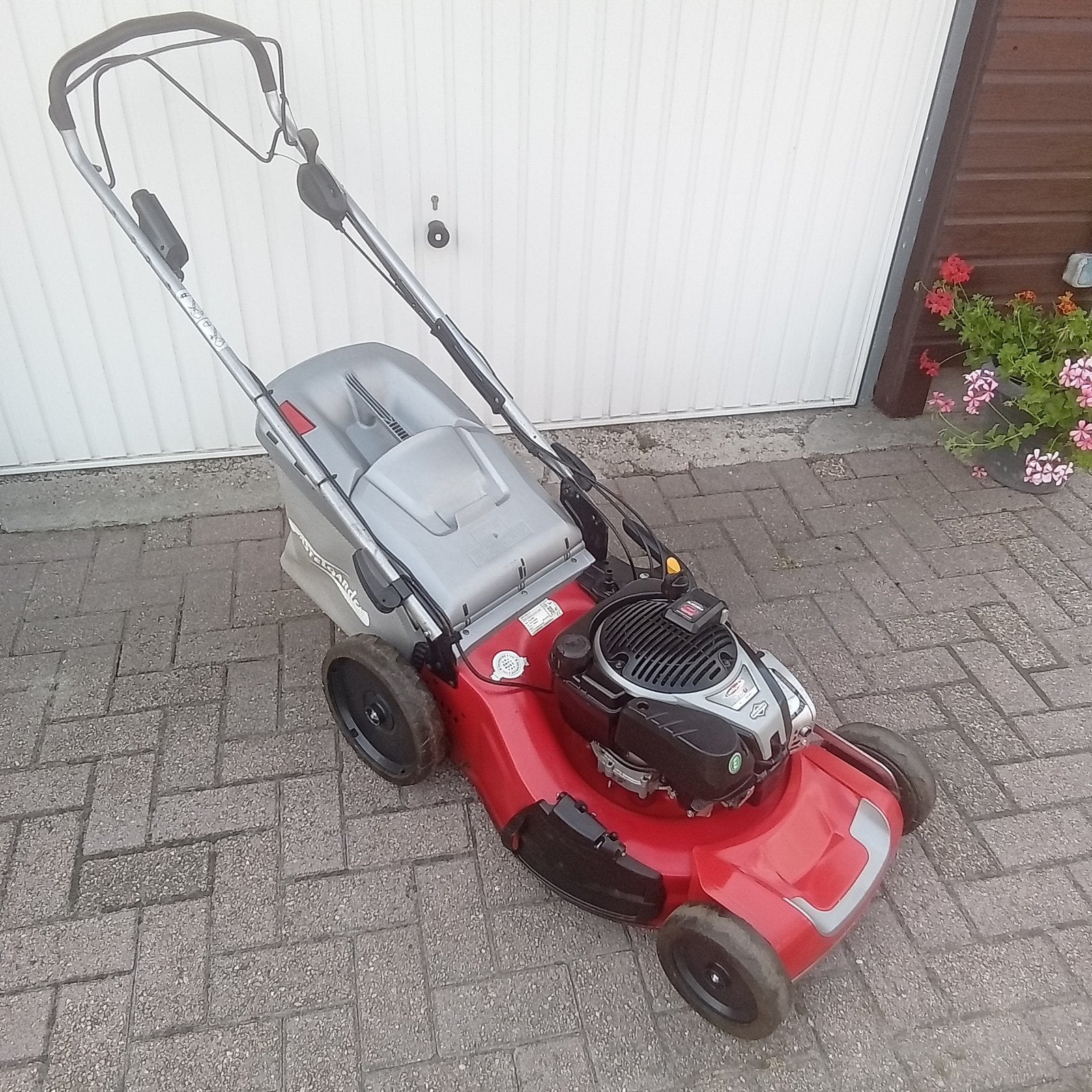 Castelgarden grasmaaier wiel aandrijving elektrische start, Ophalen, Cirkelmaaier, Gebruikt, Versnellingen