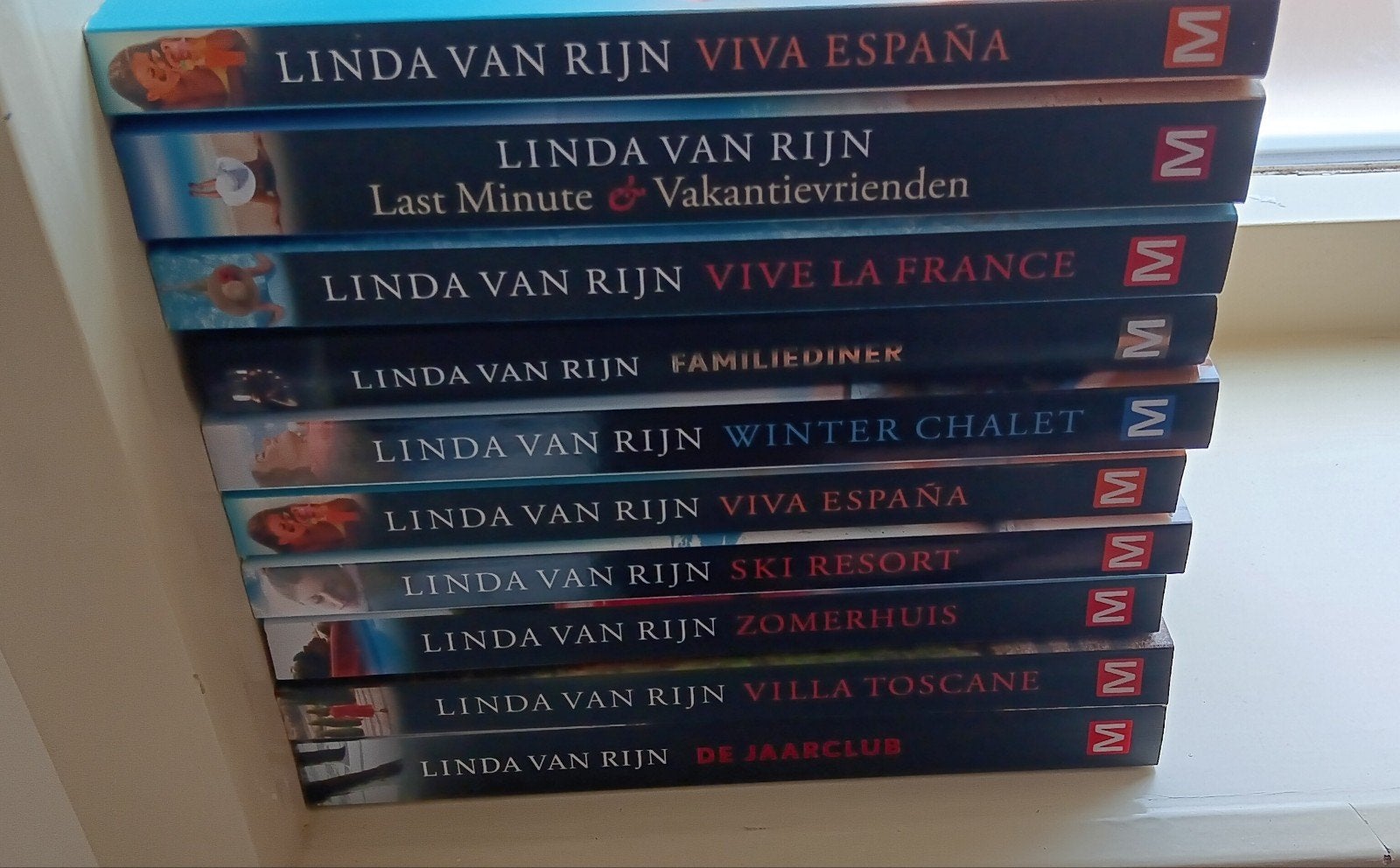 Linda van Rijn Boekenpakket - 10 Spanning & Romantiek, Ophalen of Verzenden, Gelezen, Linda van Rijn, Nederland