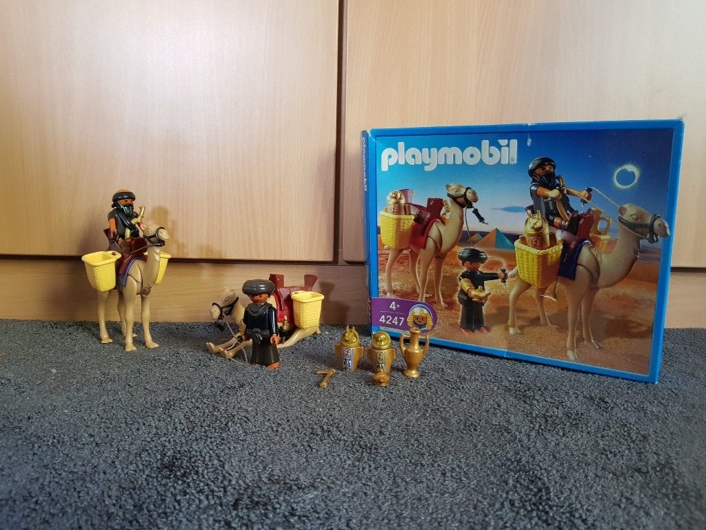 4247 playmobil Egyptische grafrovers op kamelen, Ophalen of Verzenden, Zo goed als nieuw