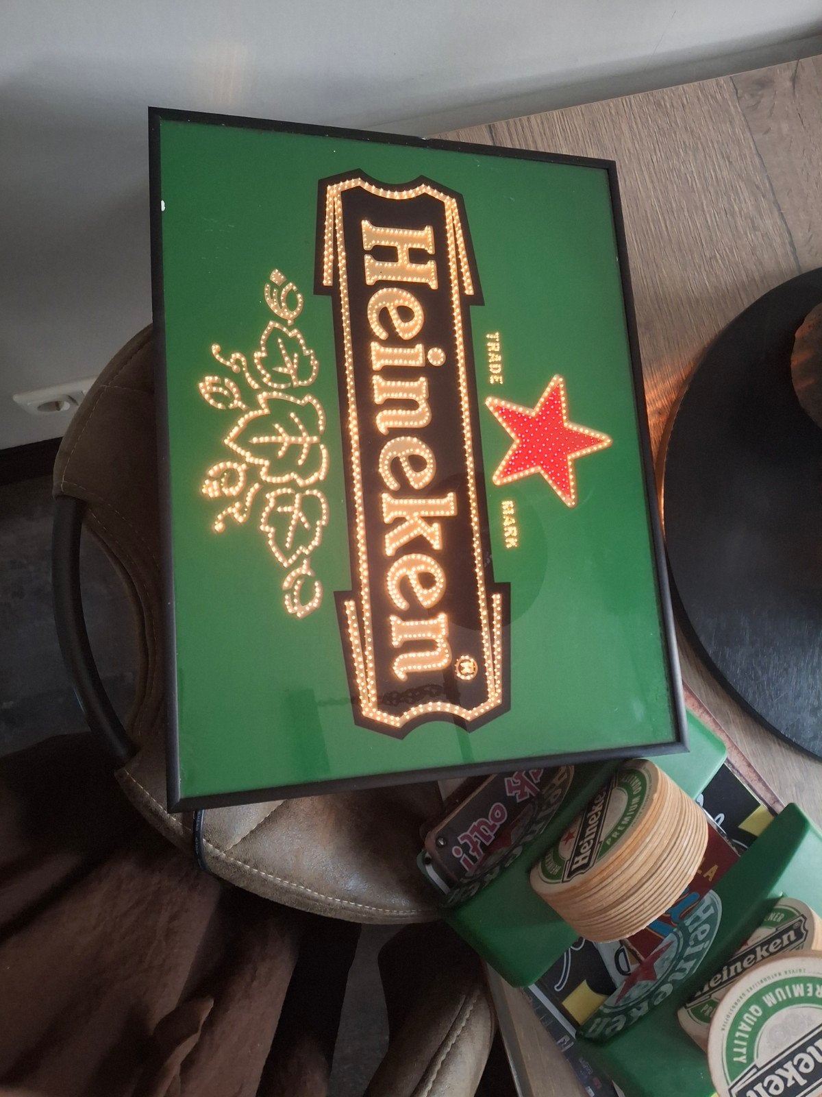 Lamp Heineken, Verzamelen, Ophalen of Verzenden, Overige typen, Heineken