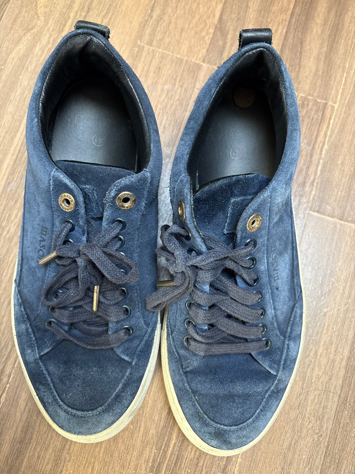 Mason Garments Heren Sneakers - Blauw Suede, Kleding | Heren, Blauw, Ophalen of Verzenden, Sneakers of Gympen, Zo goed als nieuw