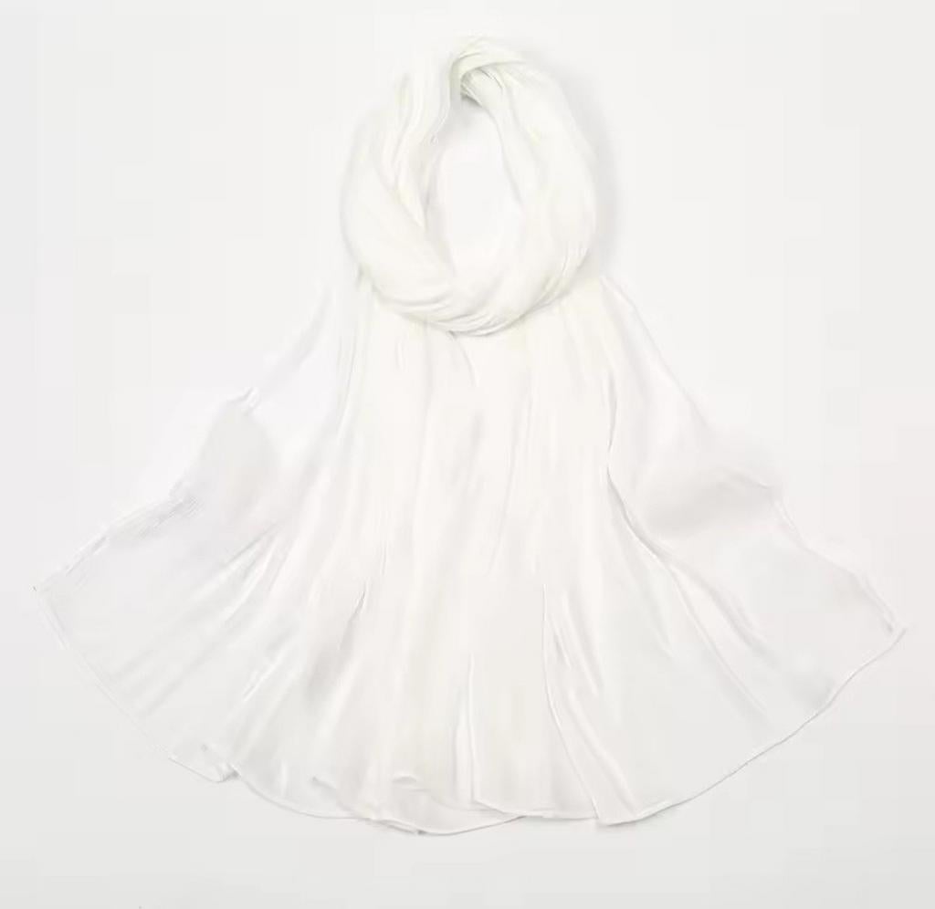 Witte hijab, Kleding | Dames, Mutsen, Sjaals en Handschoenen, Ophalen of Verzenden, Nieuw, Maat 46/48 (XL) of groter, Sjaal