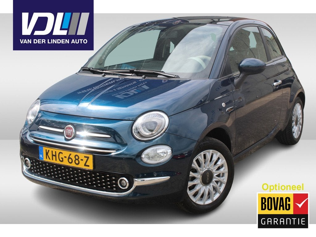 Fiat 500 1.0 Hybrid Cult Panoramadak l Parkeersensoren achte, Auto's, 12 maanden, Stof, Gebruikt, Euro 6