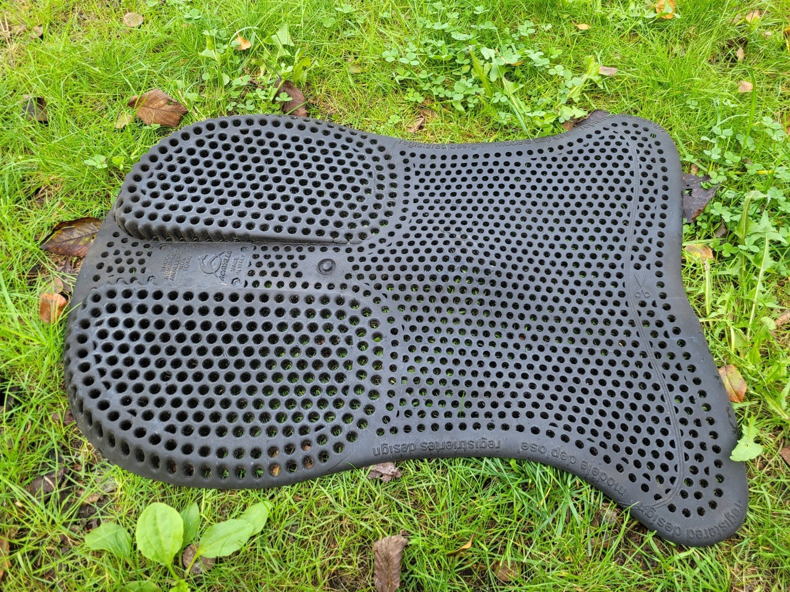 Gelpad full verhoging achterkant., Dieren en Toebehoren, Full (L), Ophalen of Verzenden, Gebruikt, Zwart