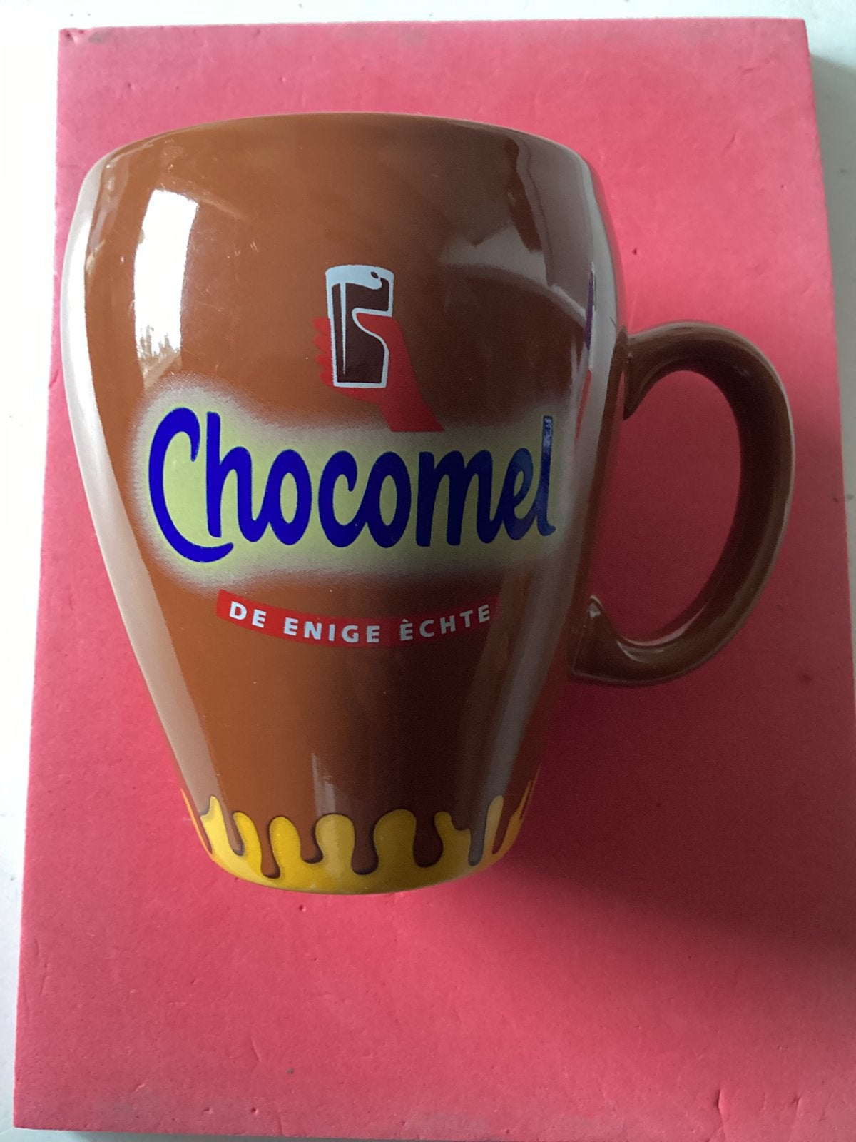 Beker/mok chocomel (bruine versie), Verzenden, Zo goed als nieuw, Gebruiksvoorwerp