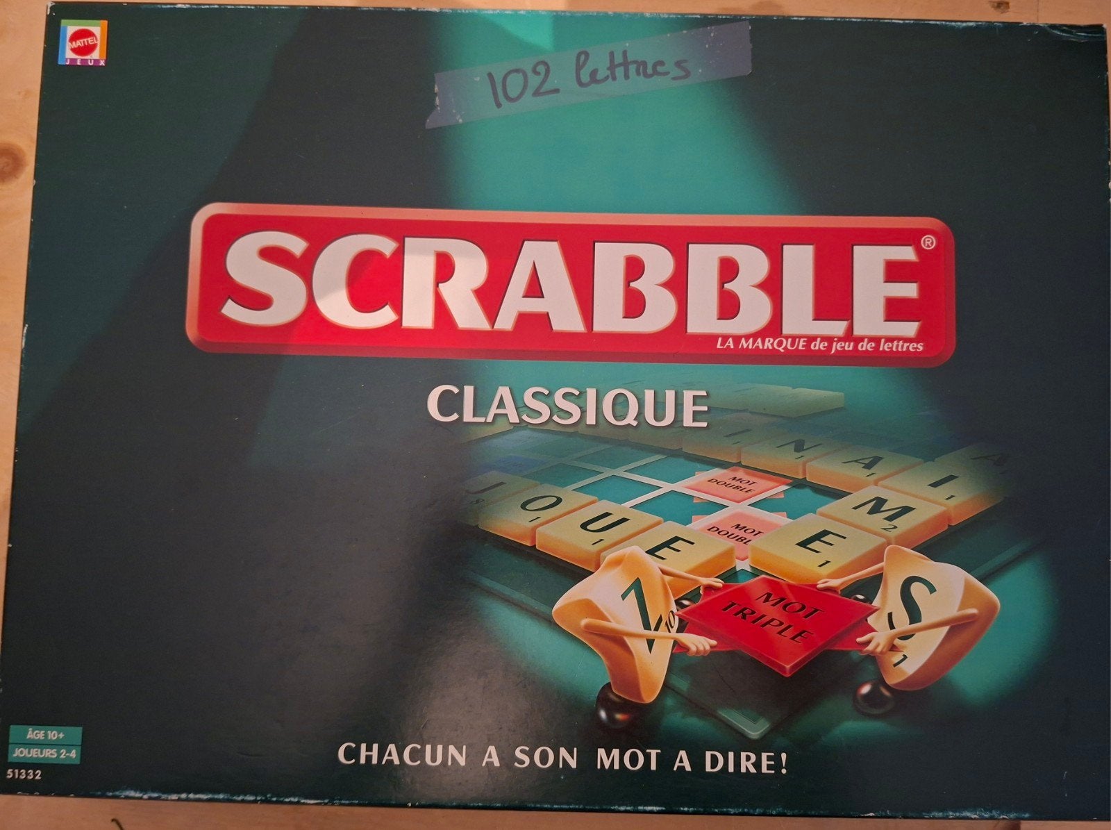 Franse Scrabble Classique Bordspel - Compleet en Goede Staat, Drie of vier spelers, Ophalen of Verzenden, Gebruikt