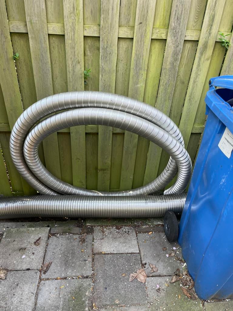 6m flexibele RVS rookgasafvoer 80mm, Ophalen, Nieuw, Overige typen