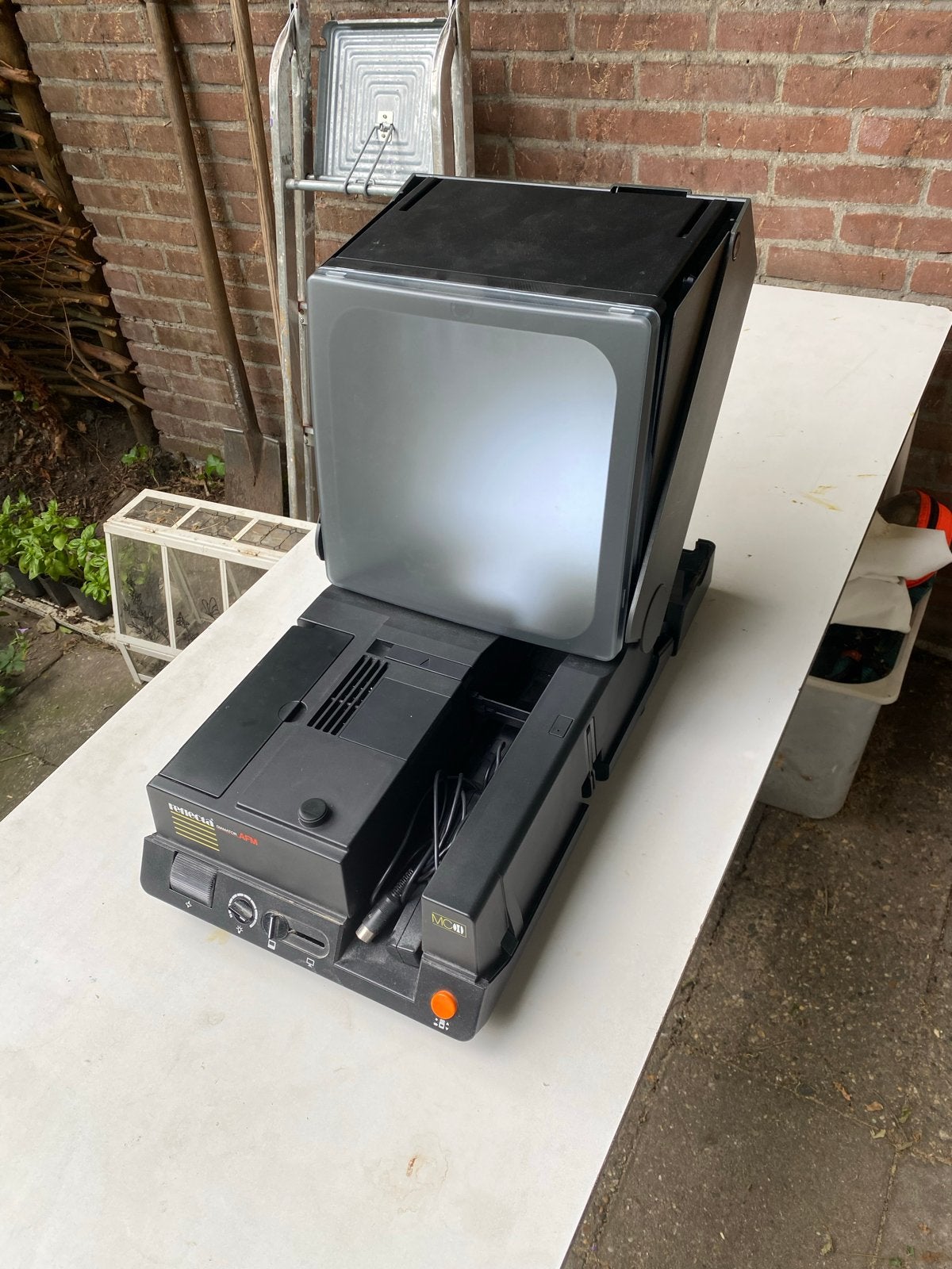 Diaprojector Reflecta Diamator AFM (defect), Ophalen, Gebruikt, Met scherm