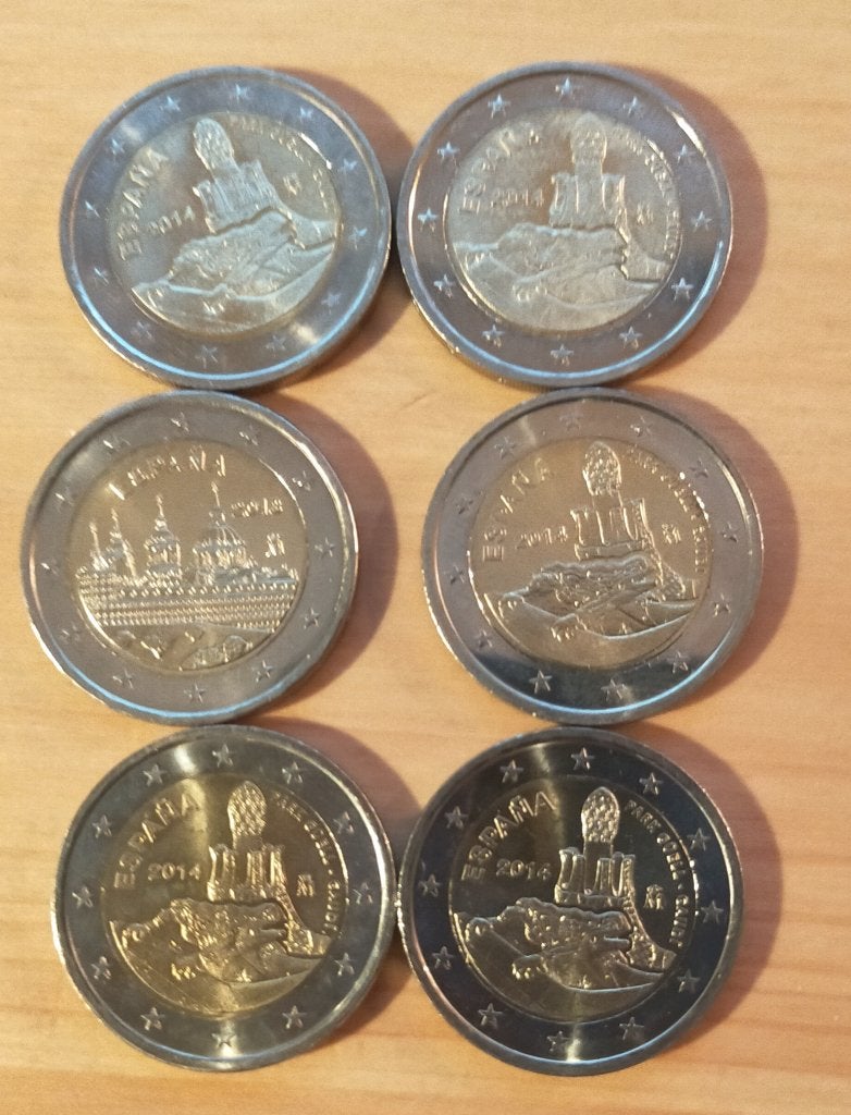 Gaudi en Escorial 2 euro munten, Postzegels en Munten, Ophalen of Verzenden, Spanje, 2 euro, Setje