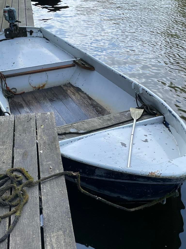 Leuke, ijzersterke stalen sloep/vlet, Watersport en Boten, Roeiboten, Gebruikt, Staal, Ophalen