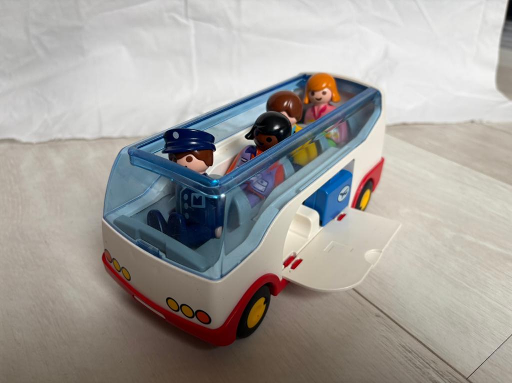 Playmobil bus met figuren en accessoires, Ophalen, Gebruikt