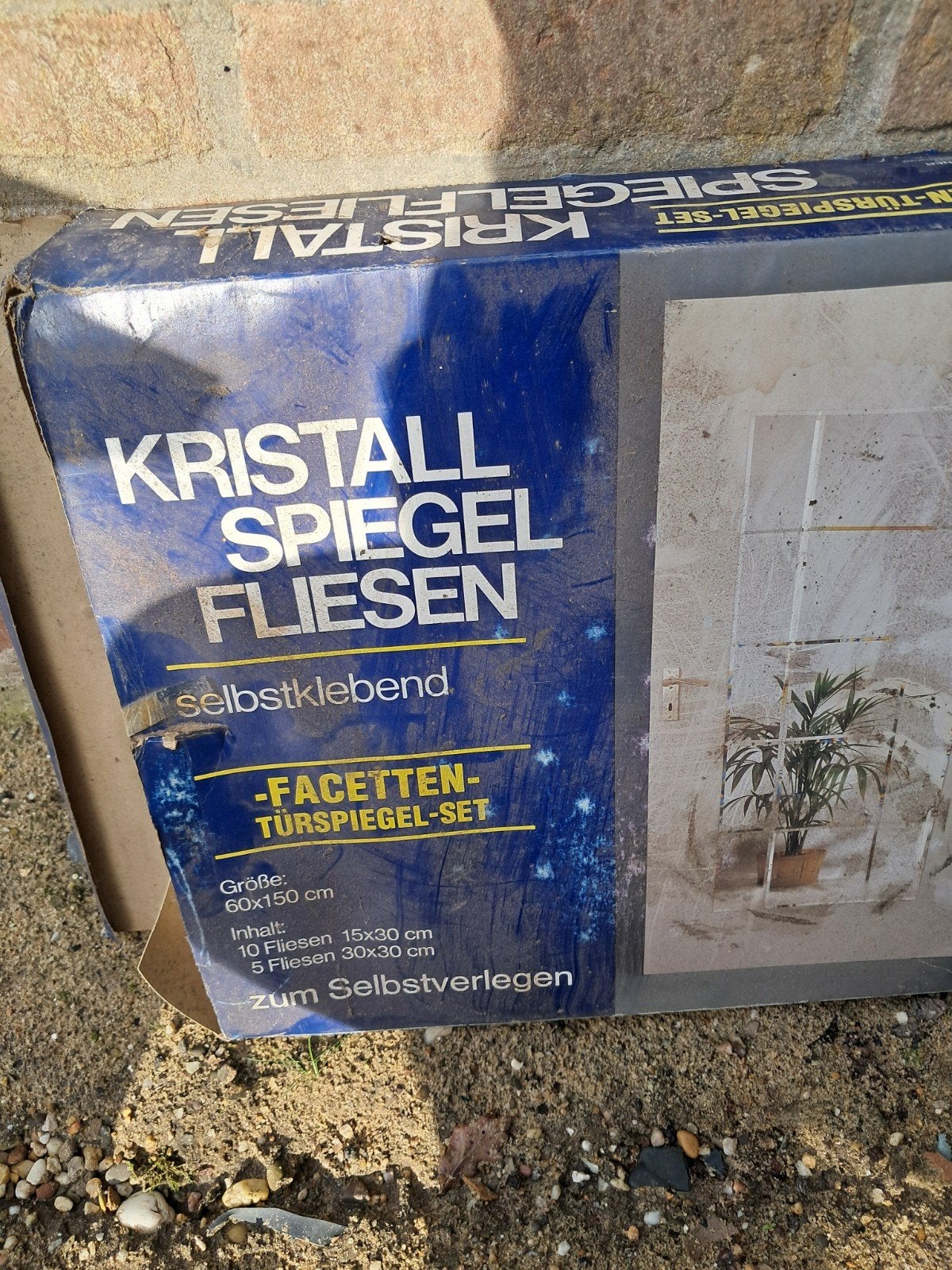 Doos met facetspiegels, Huis en Inrichting, Woonaccessoires | Spiegels, Ophalen, Minder dan 50 cm, Nieuw, Minder dan 100 cm