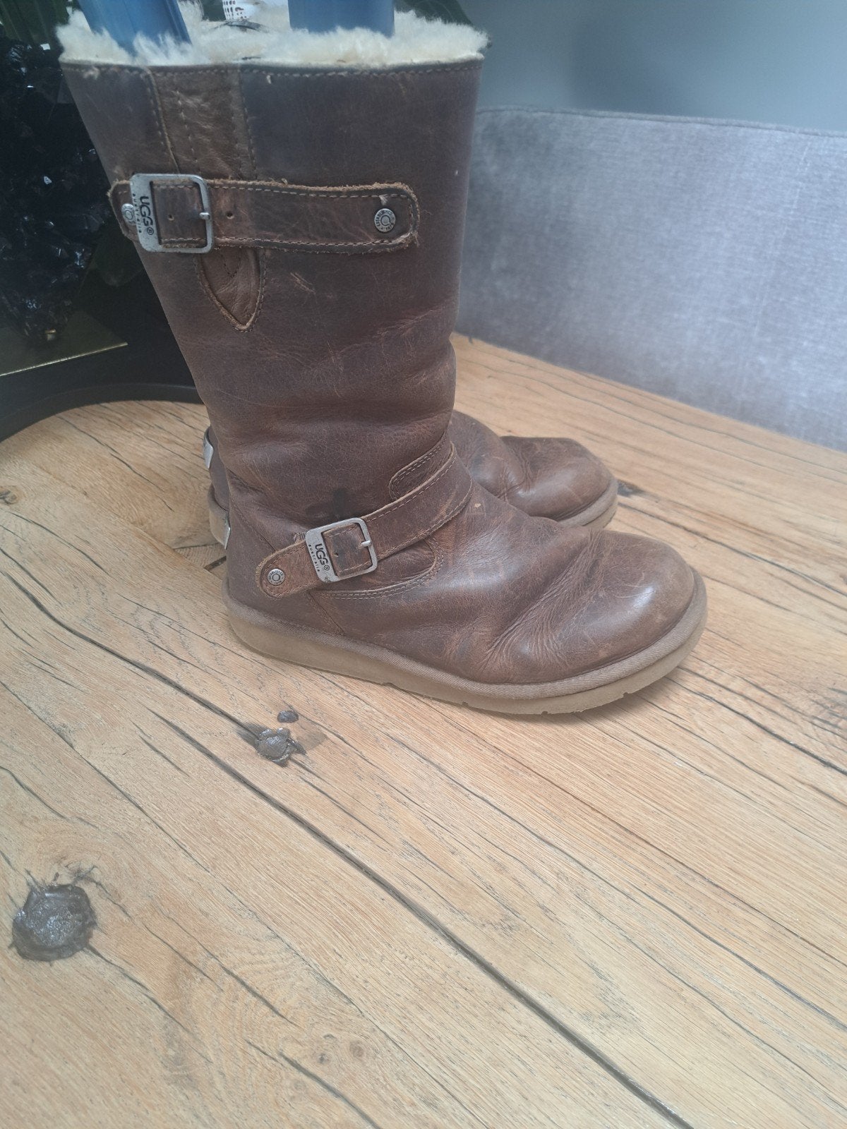 UGG Australian Leren Laarzen Maat 41, Ophalen, Hoge laarzen, Bruin, UGG Australian