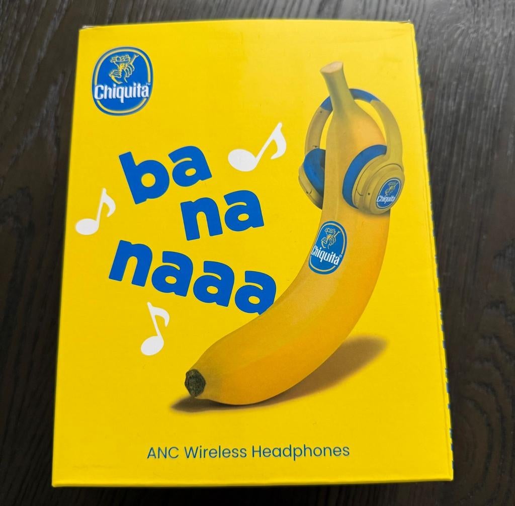 Wireless Koptelefoon Chiquita Banana, Nieuw, Over oor (circumaural), Draadloos, Ophalen