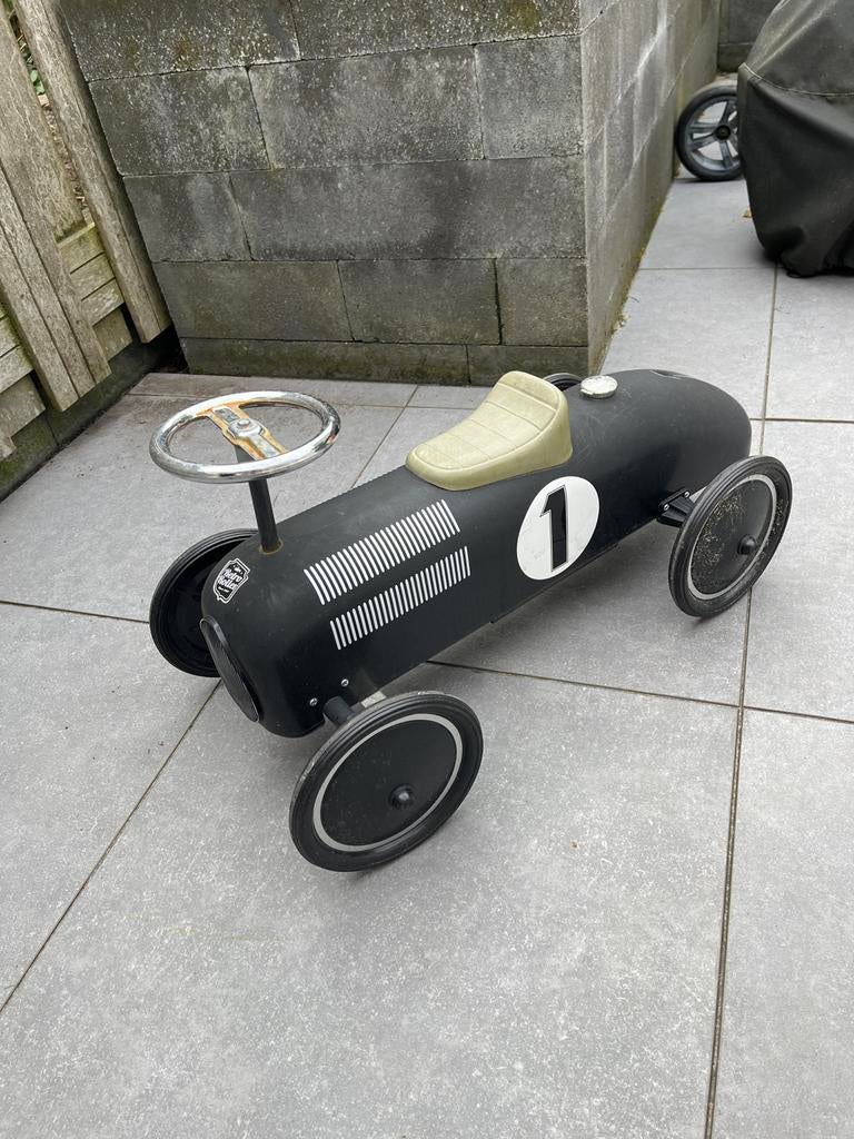 Zwarte loopauto met nummer 1, Ophalen, Gebruikt