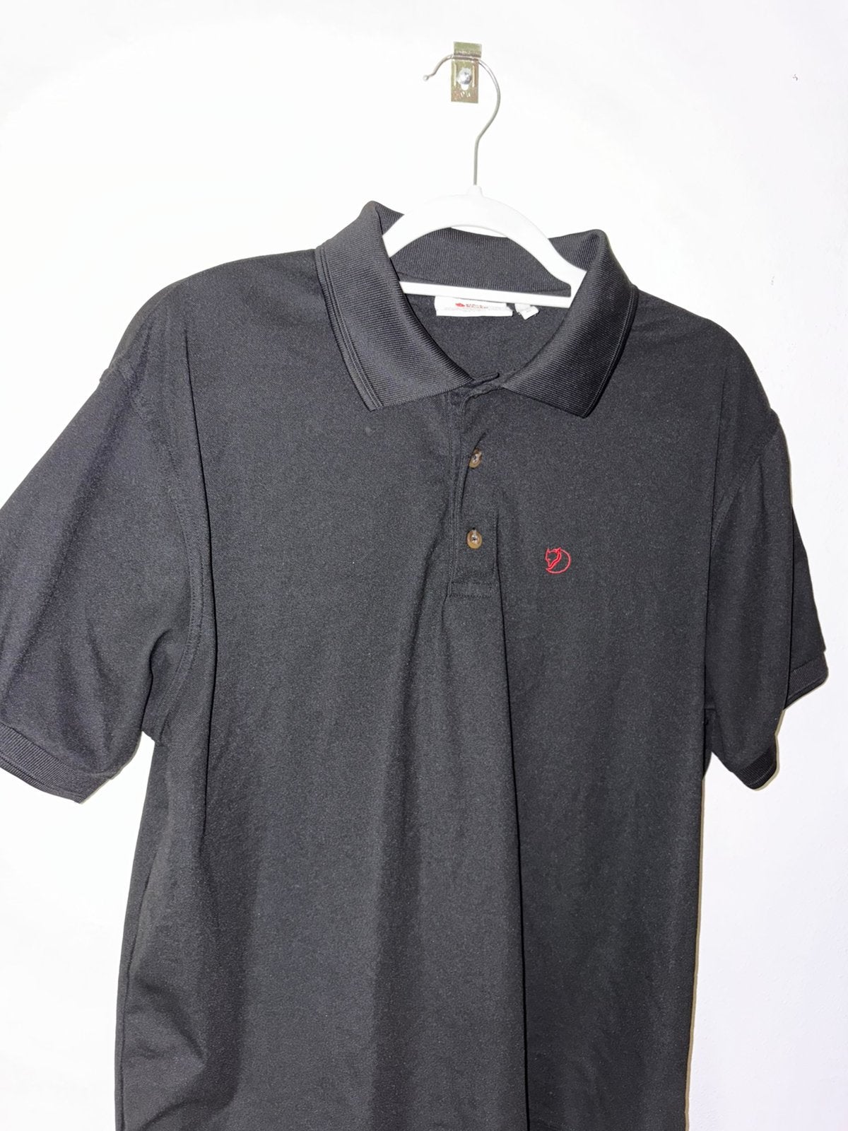Fjällräven Crowley Pique shirt Maat XL, Ophalen of Verzenden, Gedragen, Maat 56/58 (XL), Zwart