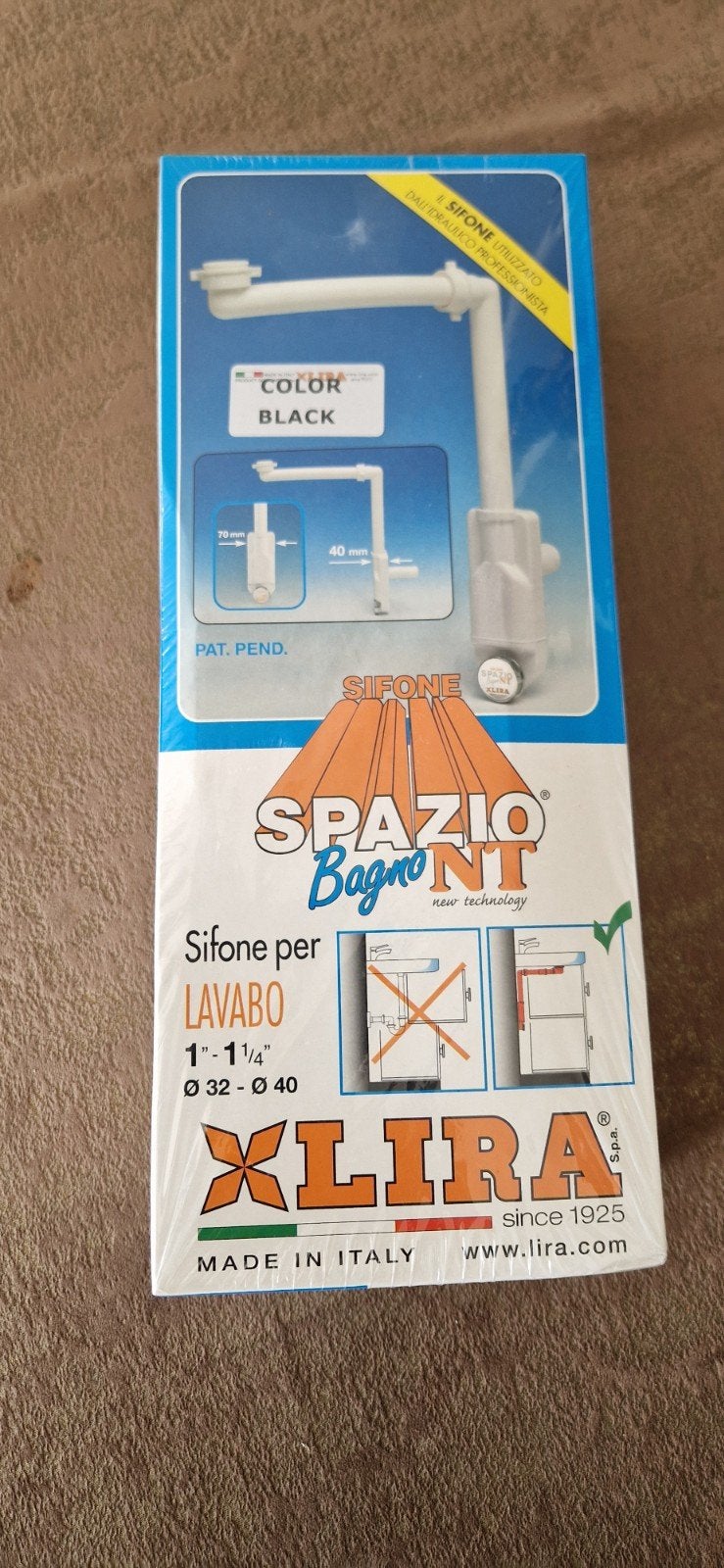 Sifon Spazio Bagno NT 1" - 1 1/4" doorsnede 32/40mm, Huis en Inrichting, Ophalen of Verzenden, Nieuw