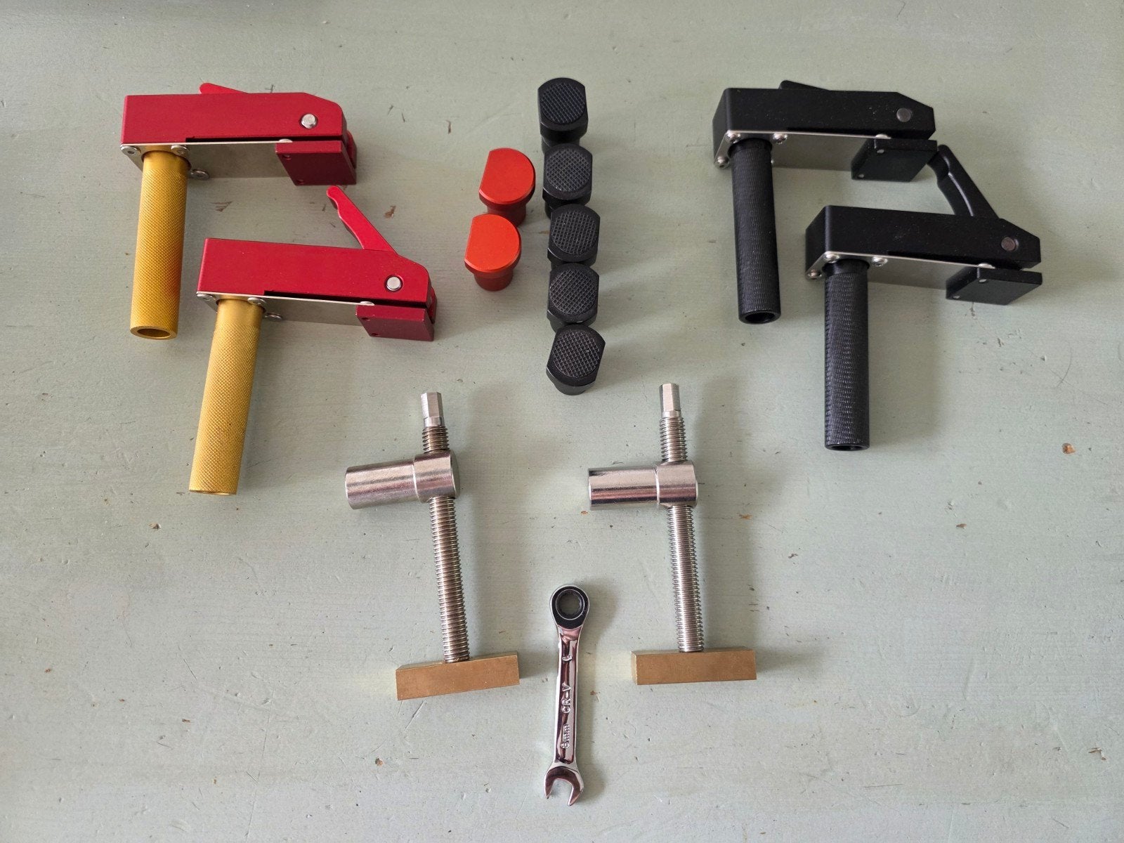 Bench dogs klemmen 19mm voor mft werkbank, Ophalen of Verzenden, Gebruikt