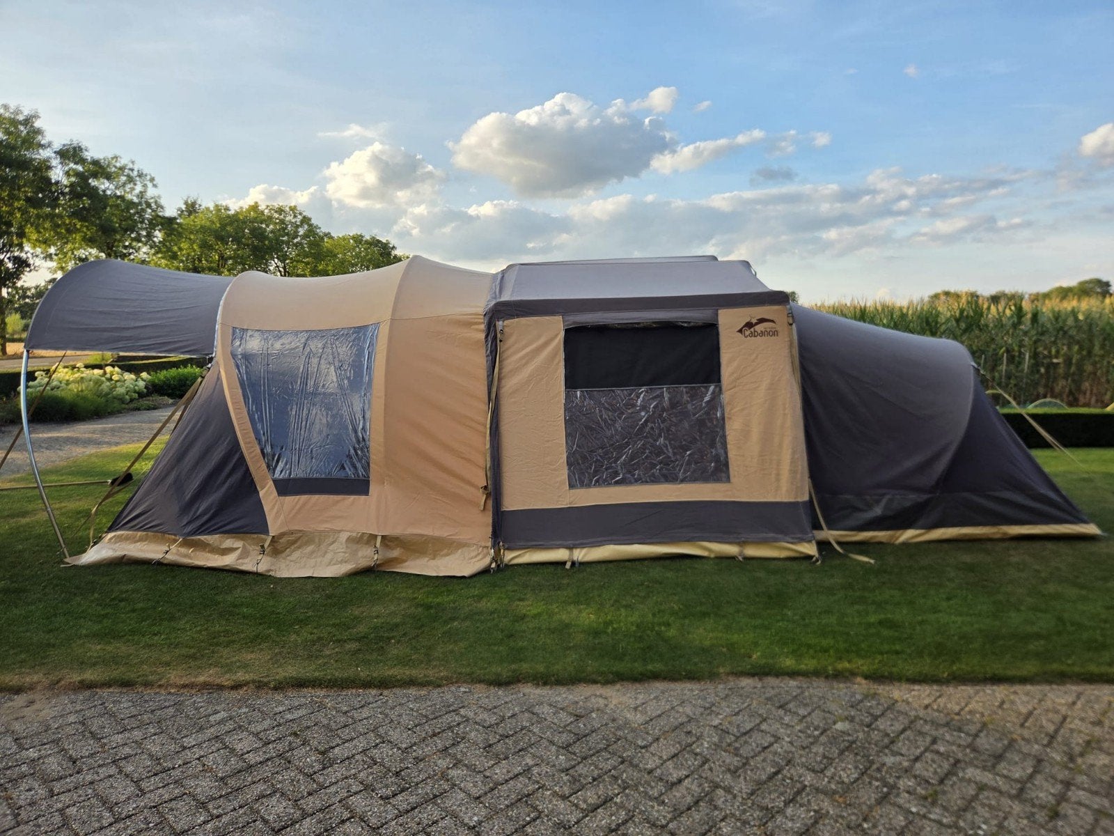 Cabanon Malawi 2.0 uit 2022. Zeer Compleet!, Caravans en Kamperen, Vouwwagens, Ophalen, Beige, Cabanon, Tot en met 5