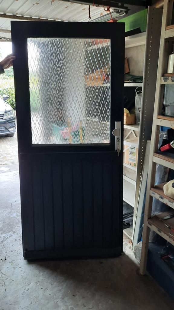 Deur 90x195 cm met sleutel en slot, Ophalen, Gebruikt, 80 tot 100 cm, Minder dan 200 cm