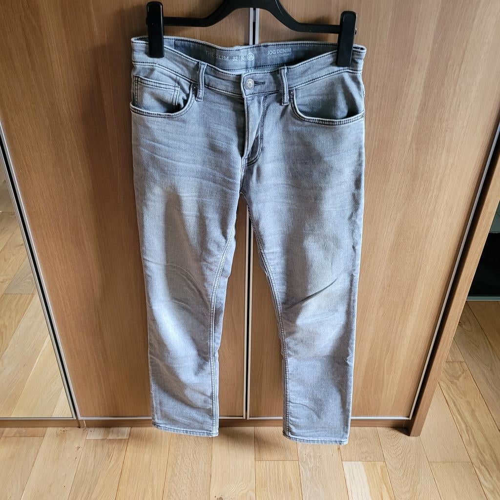 C&A Jog Denim broek - zo goed als nieuw, Ophalen of Verzenden, Zo goed als nieuw, Grijs, C&A