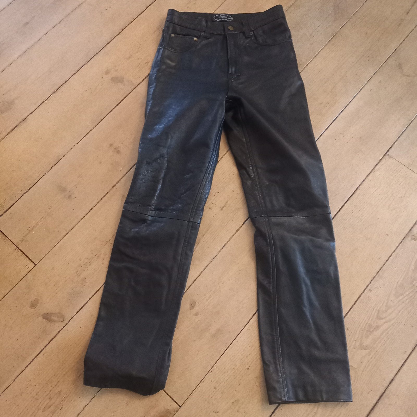 Leren broek mt 29 Chazz zgan, Verzenden, Zwart, Zo goed als nieuw, Maat 36 (S)