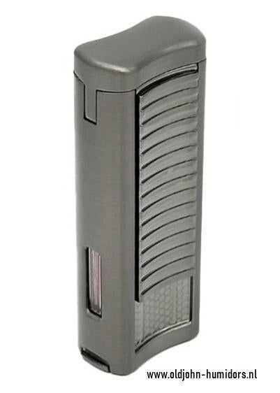 RONSON PASSAT AANSTEKER 2 X JETFLAME BOOR GUN METAL      ro5, Verzenden, Nieuw, Aansteker