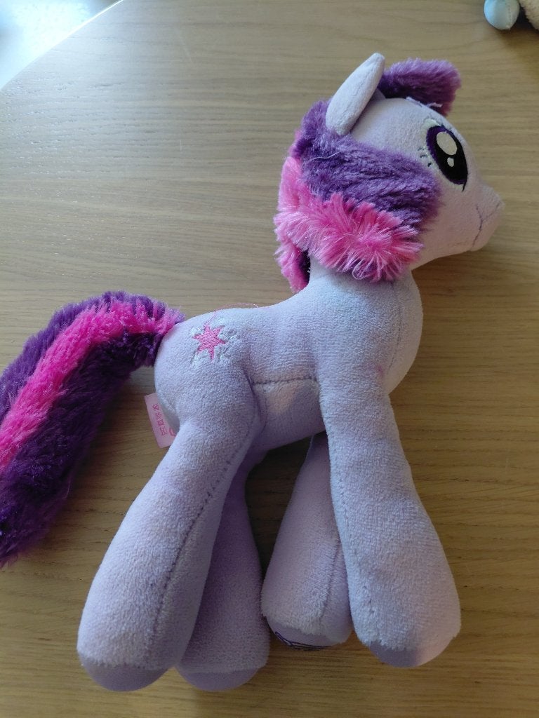 knuffel my little pony, Kinderen en Baby's, Speelgoed | Knuffels en Pluche, Paars, Paard, Gebruikt, Overige merken