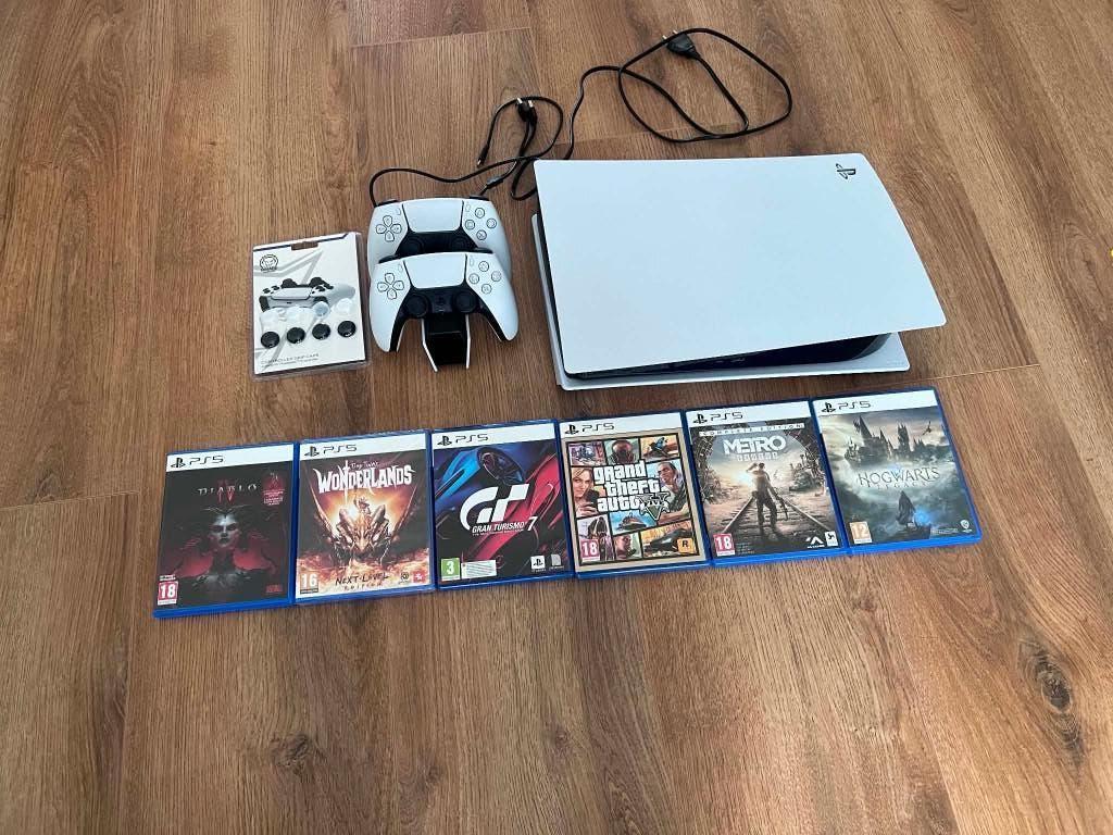 PlayStation 5 Disc v. ,met 2 Controllers, Dock & 6 Topgames!, Spelcomputers en Games, Spelcomputers | Sony PlayStation 5, Ophalen of Verzenden