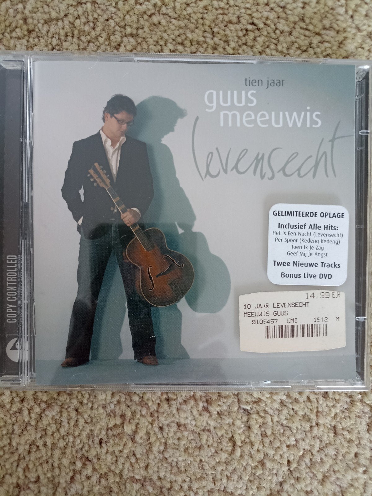 Guus Meeuwis - Tien Jaar Levensecht (CD + Bonus Live DVD), Inclusief DVD, Ophalen of Verzenden, Zo goed als nieuw, Pop