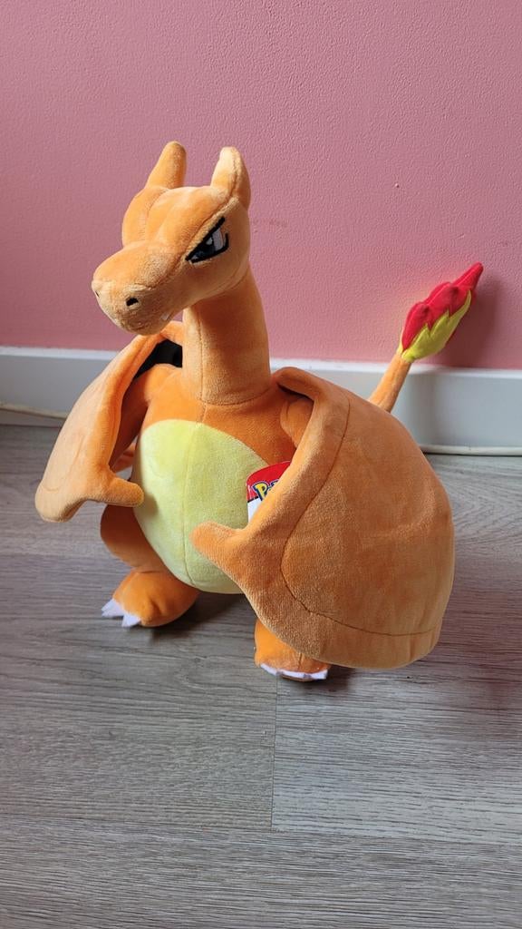 Pokémon Charizard Pluchen Knuffel Nieuw, Ophalen of Verzenden, Nieuw, Overige typen