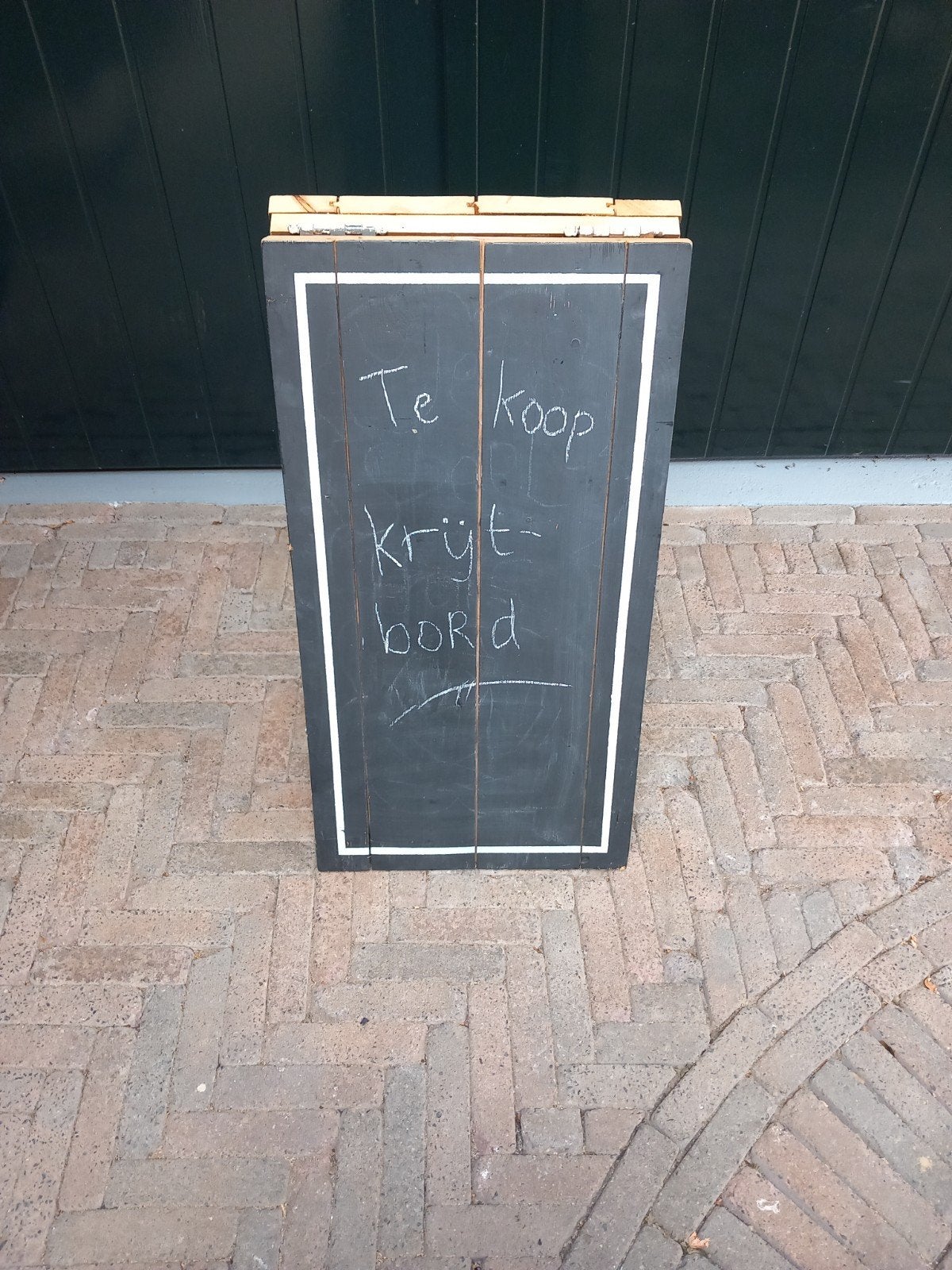 Vintage krijtstoepbord, Ophalen, Gebruikt, Krijtbord