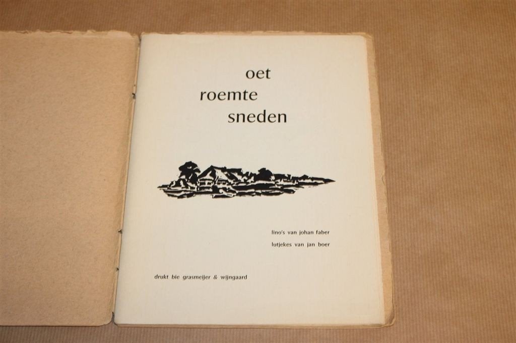 Oet Roemte Sneden — Gesigneerd 92/200 — Jan Boer, Faber, Ophalen of Verzenden, Gelezen