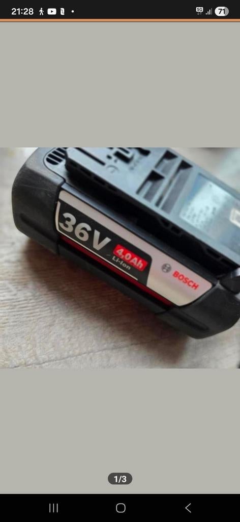 Accu + lader bosch, Doe-het-zelf en Verbouw, Gereedschap | Machine-onderdelen en Toebehoren, Ophalen of Verzenden, Nieuw